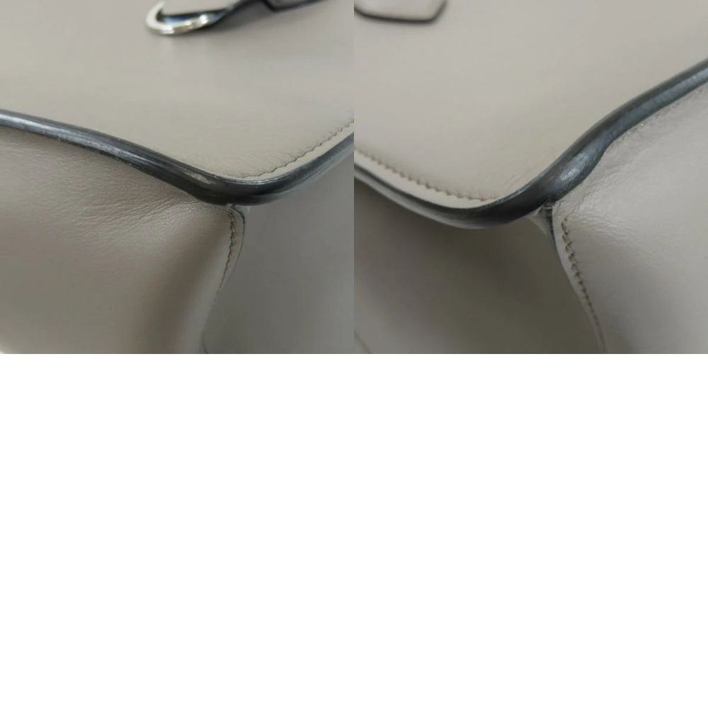 Prada Etiquette calfskin leather handbag Gray - Picture 10 of 11